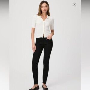 Paige Verdugo ankle Womens Black distressed Jeans26
